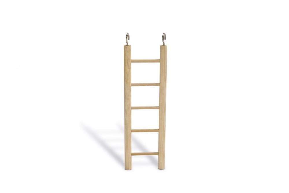 Beeztees Ladder 8 treden - Vogelspeeltje - Bruin - 36x7x1 cm