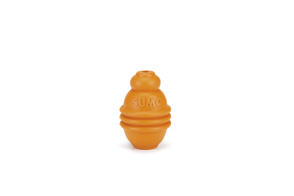 Beeztees Sumo Play - Vulbaar Hondenspeelgoed - oranje - 8x6x6 cm - S Beeztees Sumo Play - Vulbaar Hondenspeelgoed - oranje - 8x6x6 cm - S