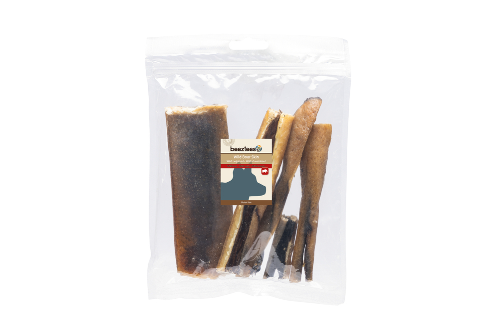 Beeztees Wildzwijnhuid - Hondensnack - 200 Gram - Wild zwijn