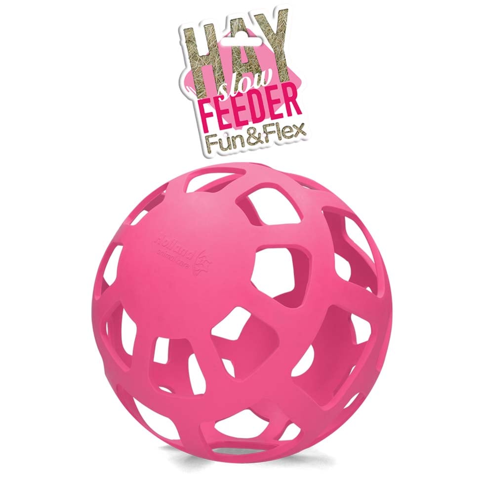 Excellent Hay Slowfeeder - Voerbal - Roze - 22x22x22 cm