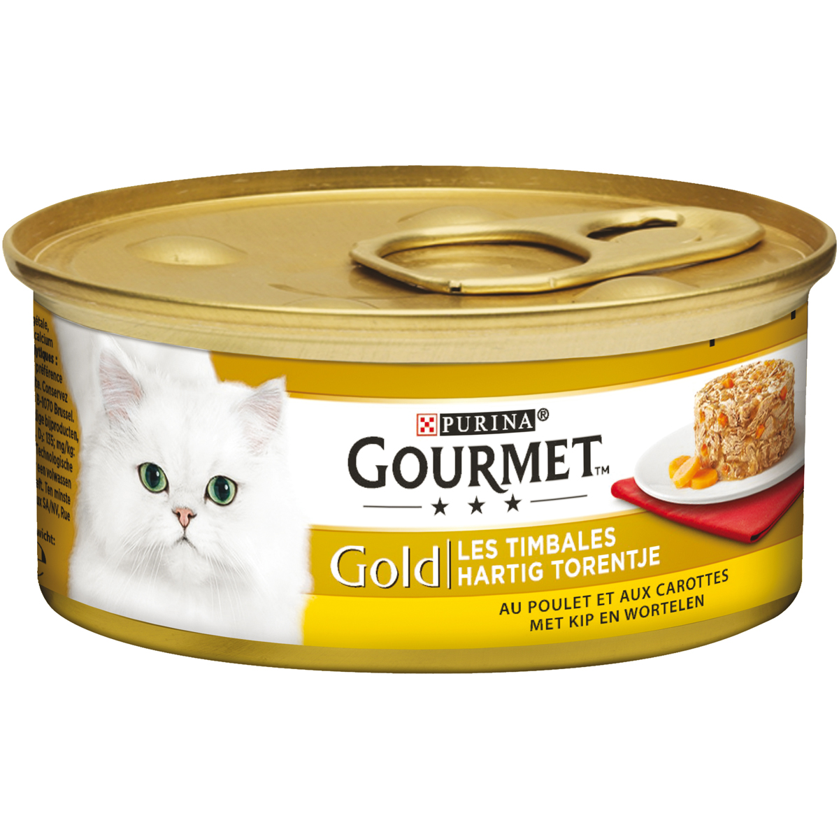 Gourmet Gold Hartig Torentje - Kattenvoer - 85 Gram - kip