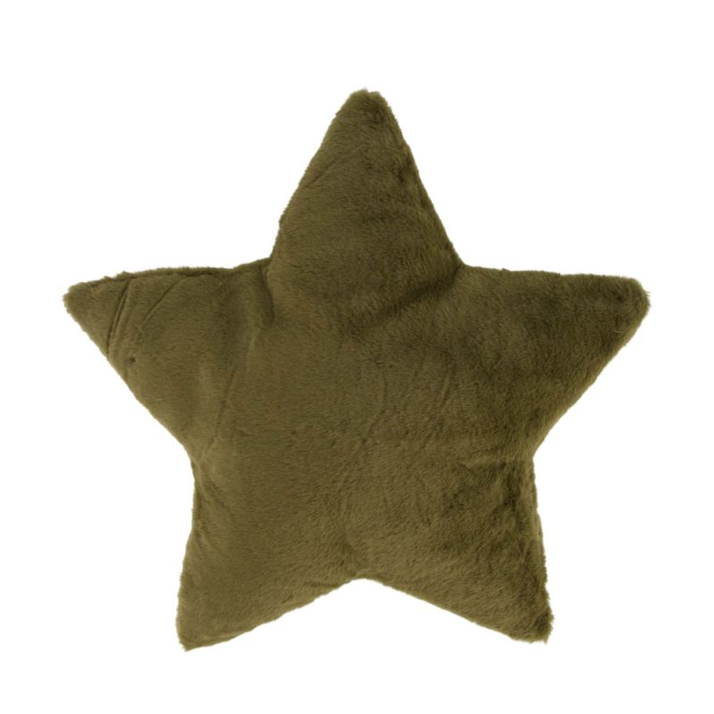 DNC Ster Kussen - Kerstdecoratie - groen - 8x45x45 cm