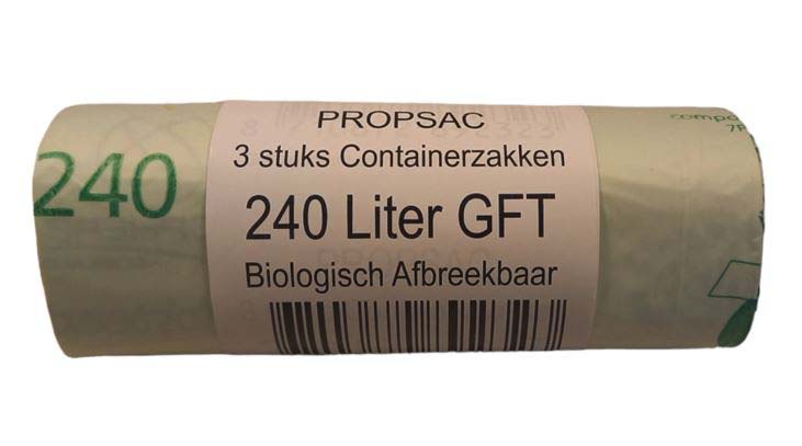 Propsac GFT Biologisch Afbreekbaar - Containerzakken - 240 l - 3 Stuks Propsac GFT Biologisch Afbreekbaar - Containerzakken - 240 l - 3 Stuks