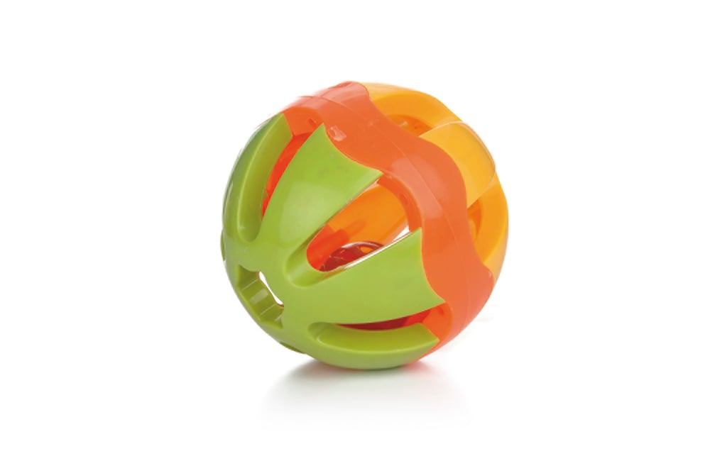 Beeztees Wiggle Bal Plastic - Knaagdierspeelgoed - Multicolor - 29x14x14 cm