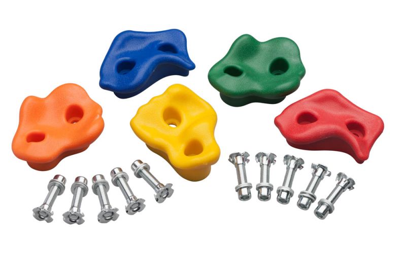 Swing King Kunststof - Klimsteenset - 5 Stuks - Multi - Kunststof - M Swing King Kunststof - Klimsteenset - 5 Stuks - Multi - Kunststof - M