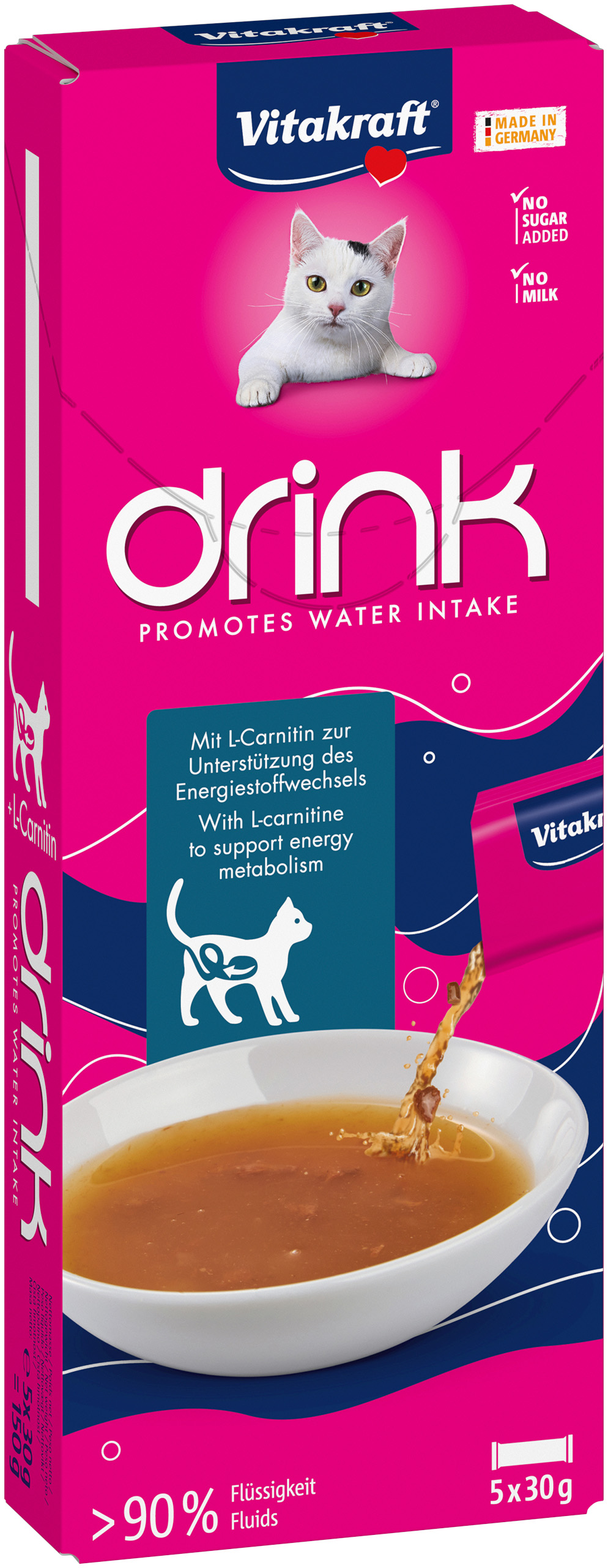 Vitakraft Drink - Kattensnack - 30 Gram - zalm