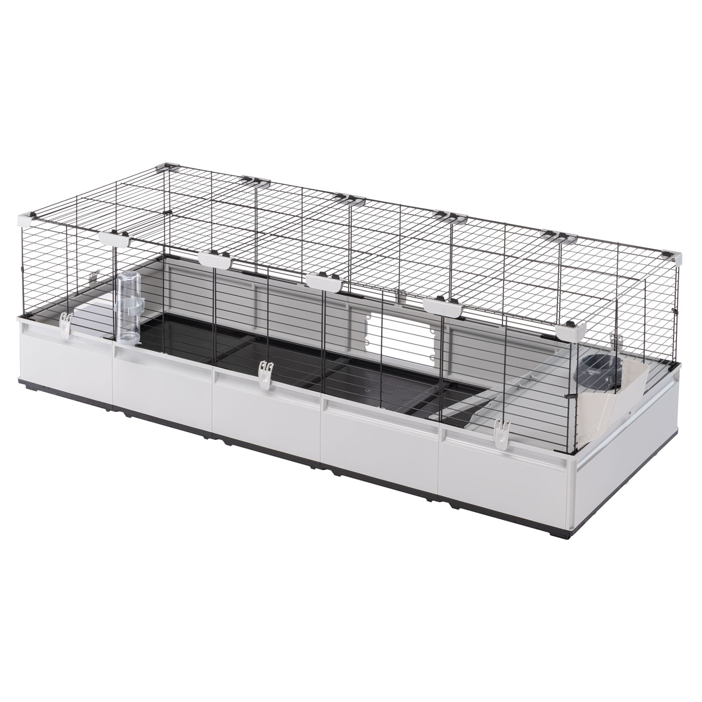 Ferplast Modulair 4 - Konijnenkooi - Grijs / Zwart - 75x179x44 cm