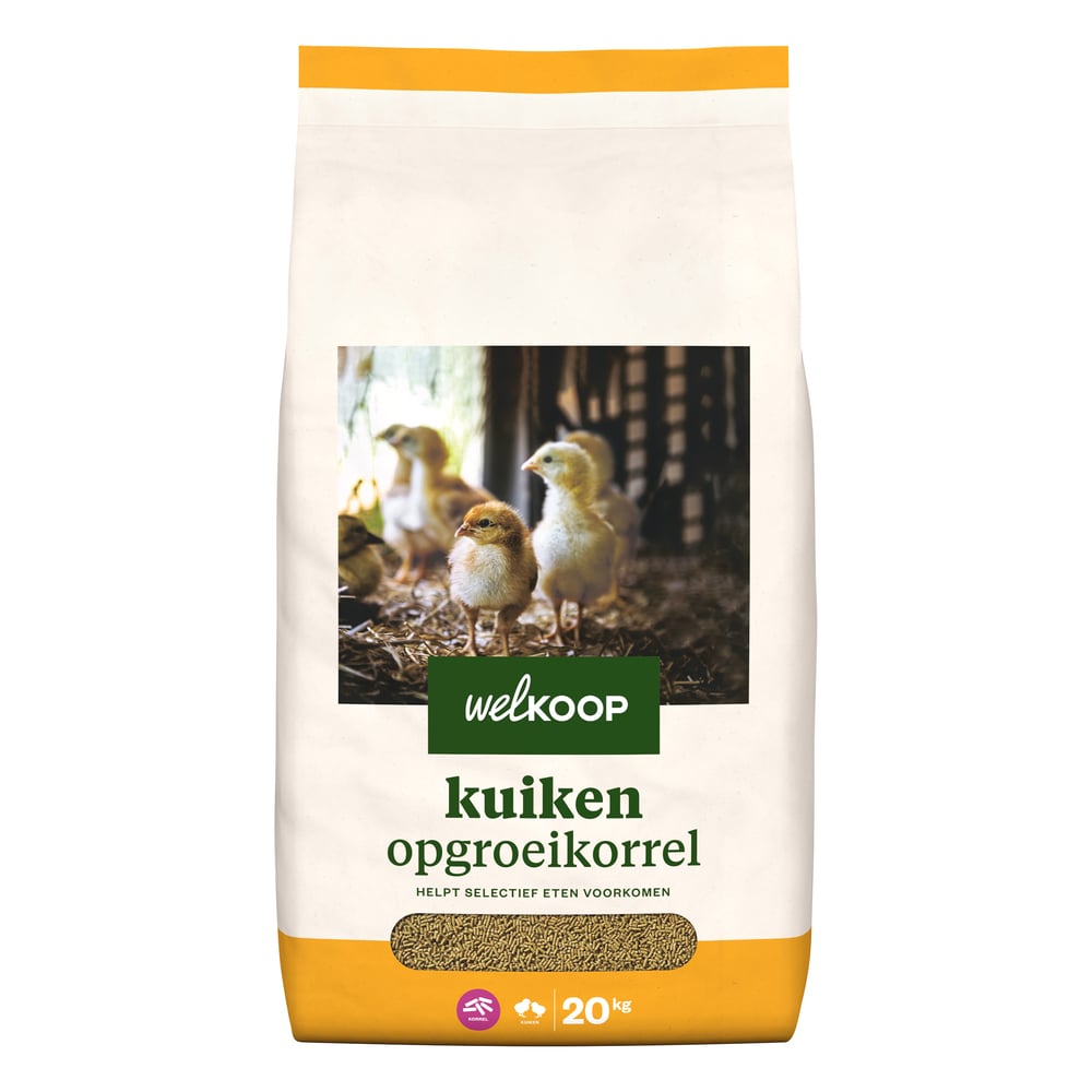Welkoop Opgroeikorrel - Kuikenvoer - 20 Kilogram