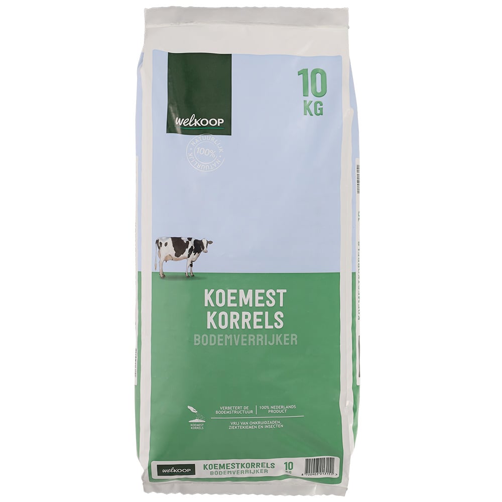 Welkoop Bodemverrijker - Koemestkorrels - 10 Kilogram
