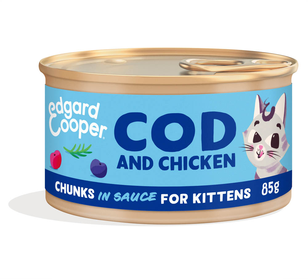 Edgard & Cooper Stukjes in saus - Kattenvoer - 85 Gram - kip, kabeljauw Edgard & Cooper Stukjes in saus - Kattenvoer - 85 Gram - kip, kabeljauw