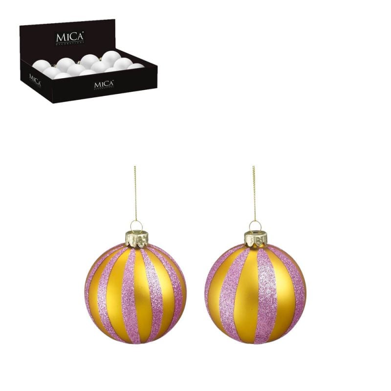 Mica Decorations - Kerstballen - Goud Mica Decorations - Kerstballen - Goud