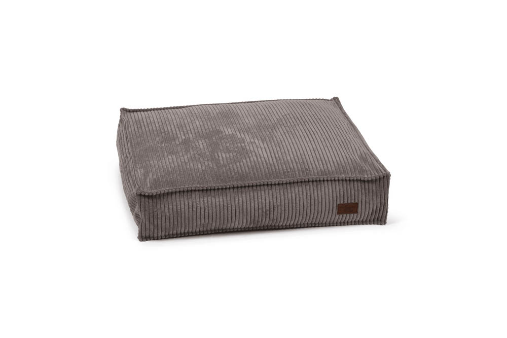 Designed by Lotte Ribbed - Hondenkussen - donkergrijs - 15x120x80 cm - L