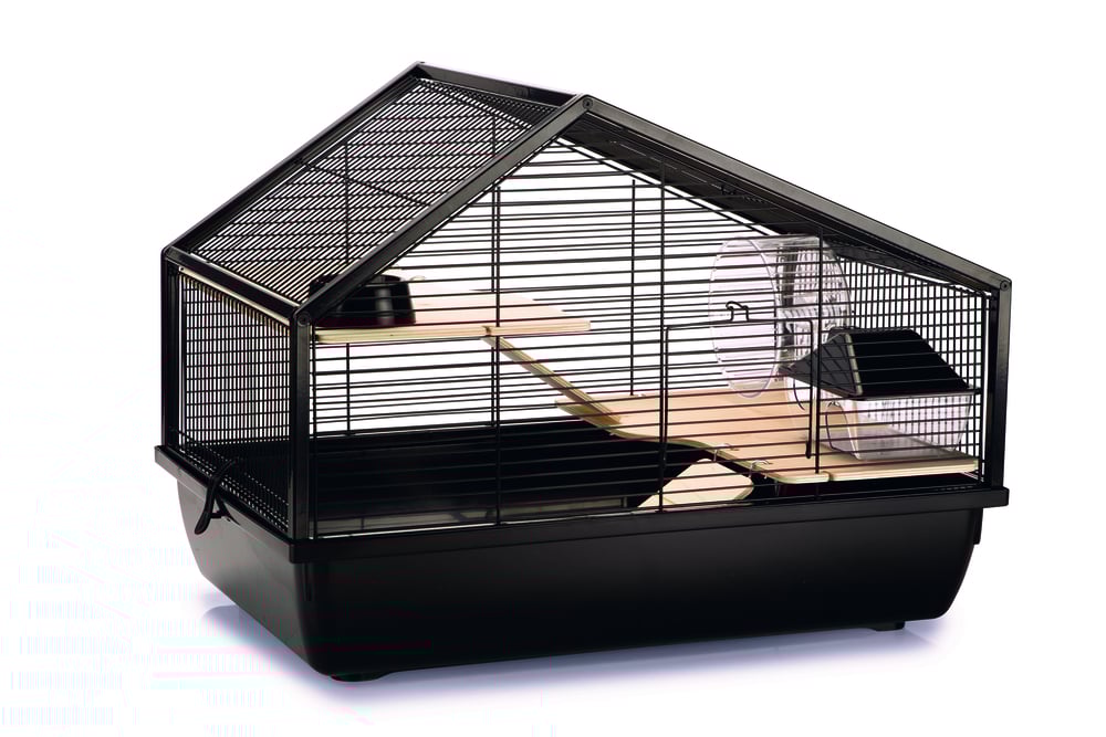 Beeztees Boas - Knaagdierenkooi - Zwart - 38x58x44 cm