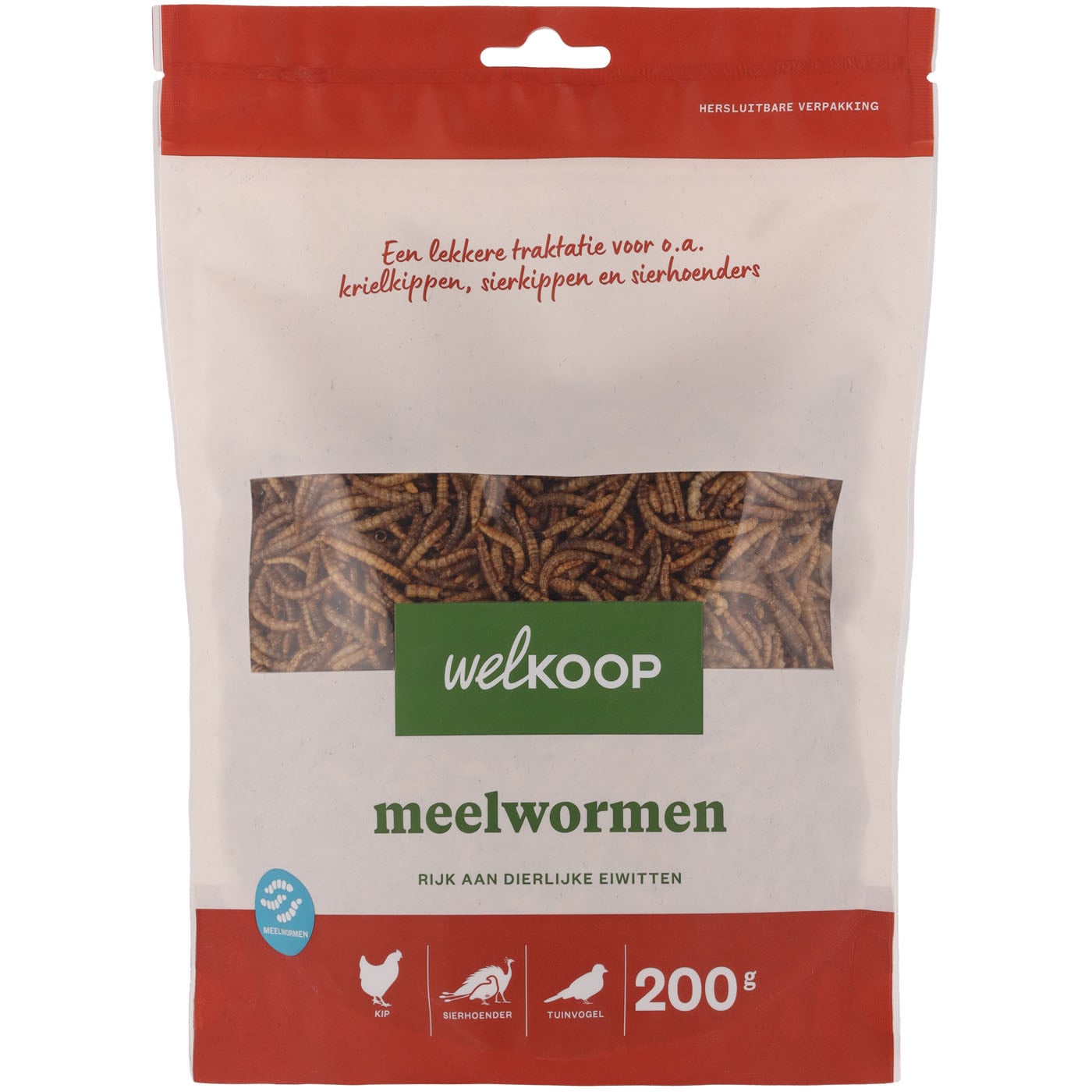 Welkoop Meelwormen - Pluimveesnack - 200 Gram