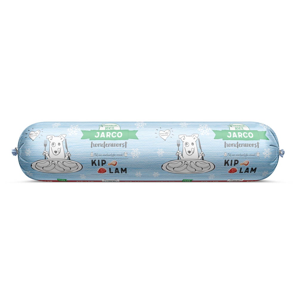 Jarco - Hondenworst - 250 Gram - lam, kip