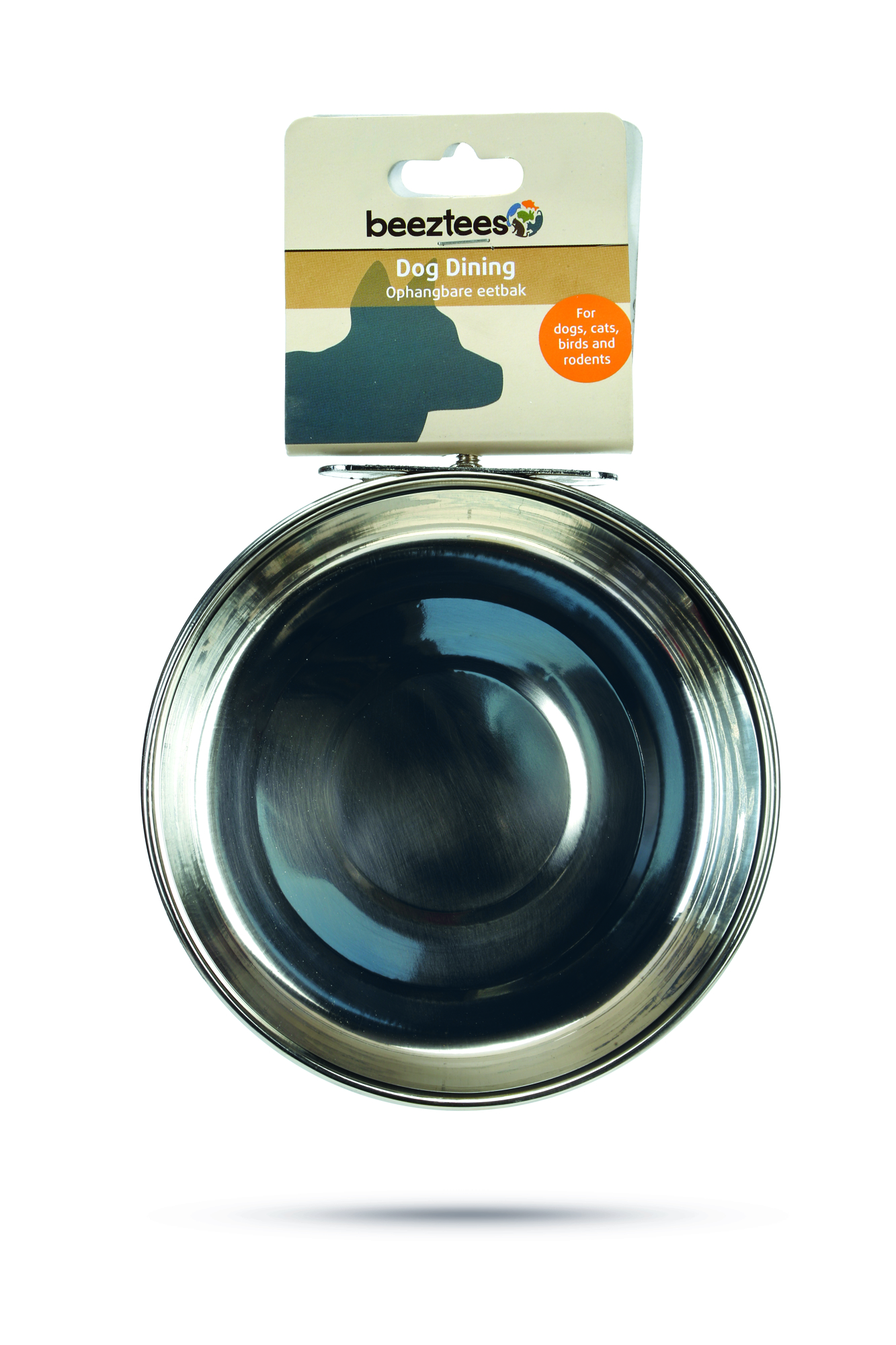 Beeztees Coopcup Inox - voer- en drinkbak - Zilver - 15 cm