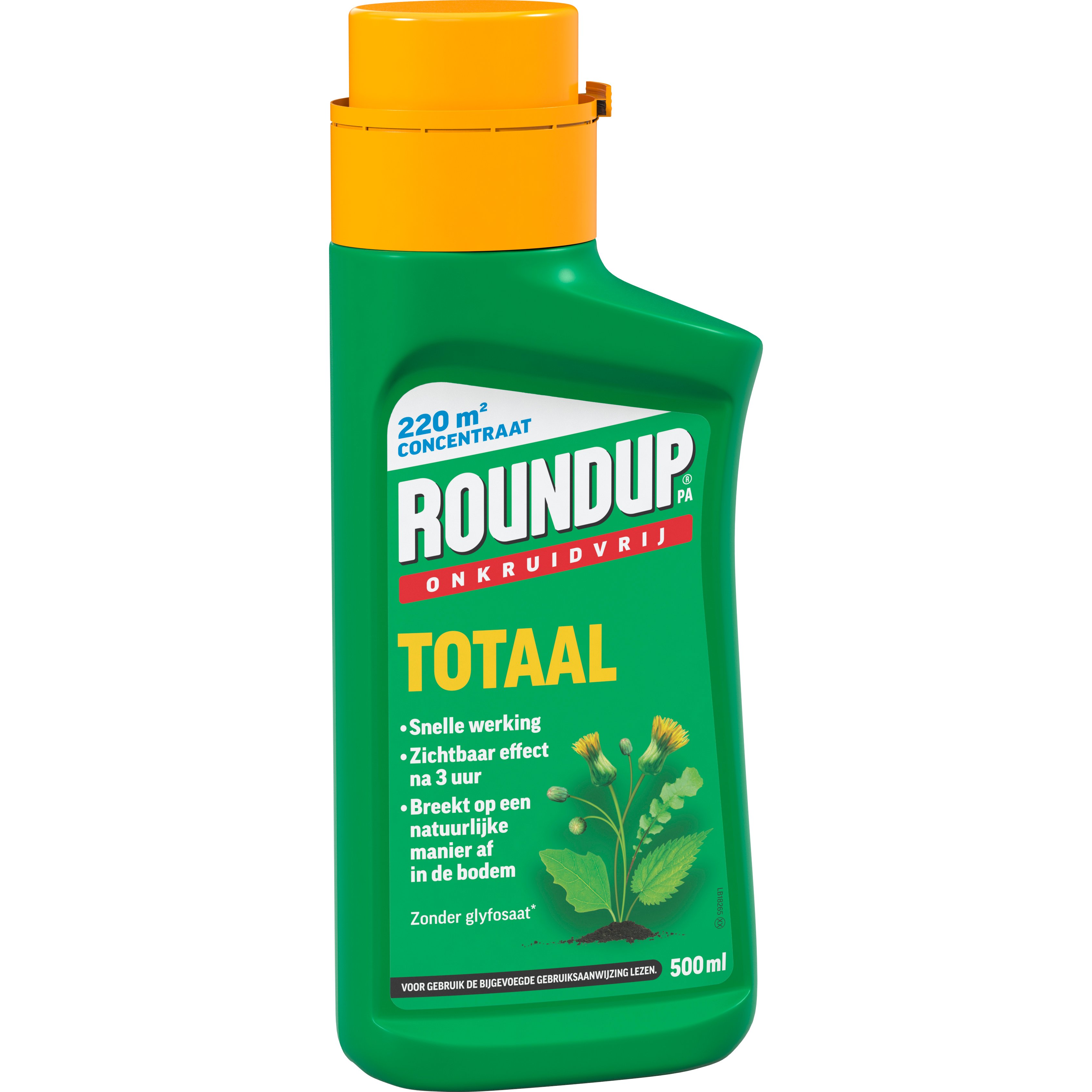 Round Up PA Totaal Concentraat - Onkruidbestrijding - 500 Milliliter
