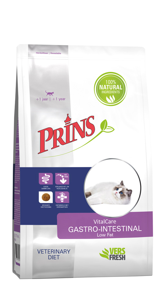 Prins Dieet VitalCare Gastro-Intestinal - Kattenvoer veterinair - 5 Kilogram - zalm Prins Dieet VitalCare Gastro-Intestinal - Kattenvoer veterinair - 5 Kilogram - zalm