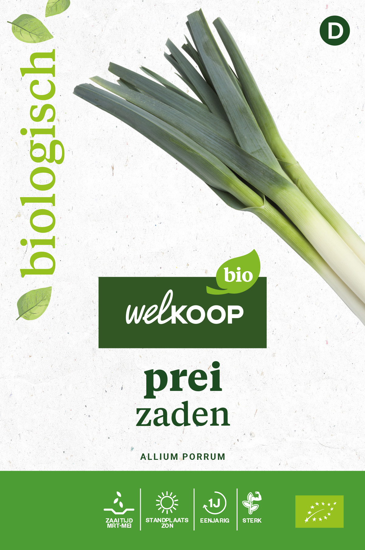 Welkoop Bio - Prei Zaden - 0.75 Gram