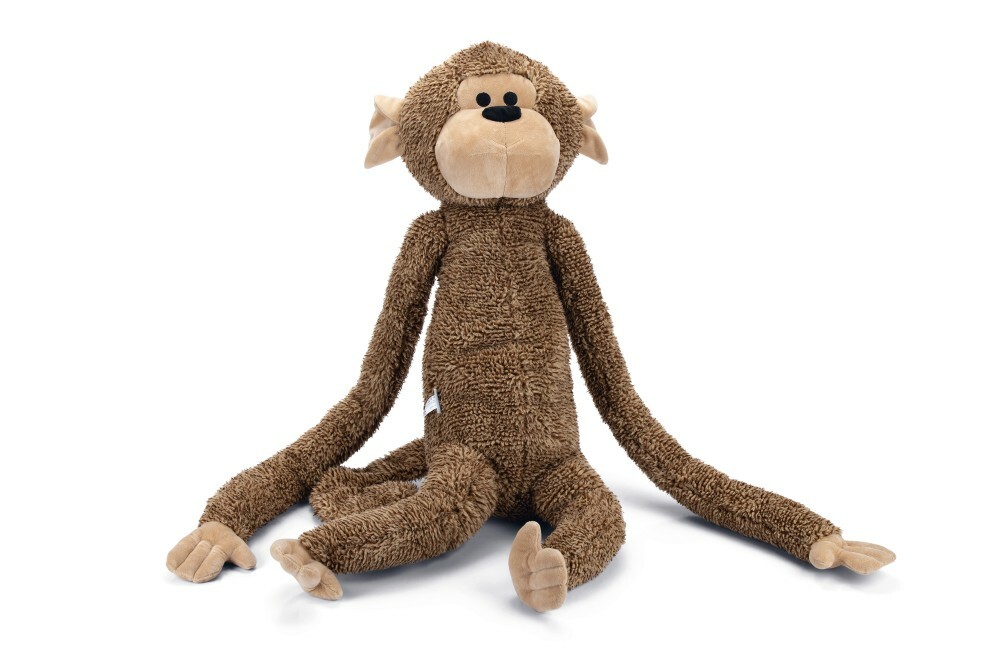 Beeztees Vik Aap Knuffel - Hondenspeelgoed - bruin - 20x30x80 cm - XL Beeztees Vik Aap Knuffel - Hondenspeelgoed - bruin - 20x30x80 cm - XL