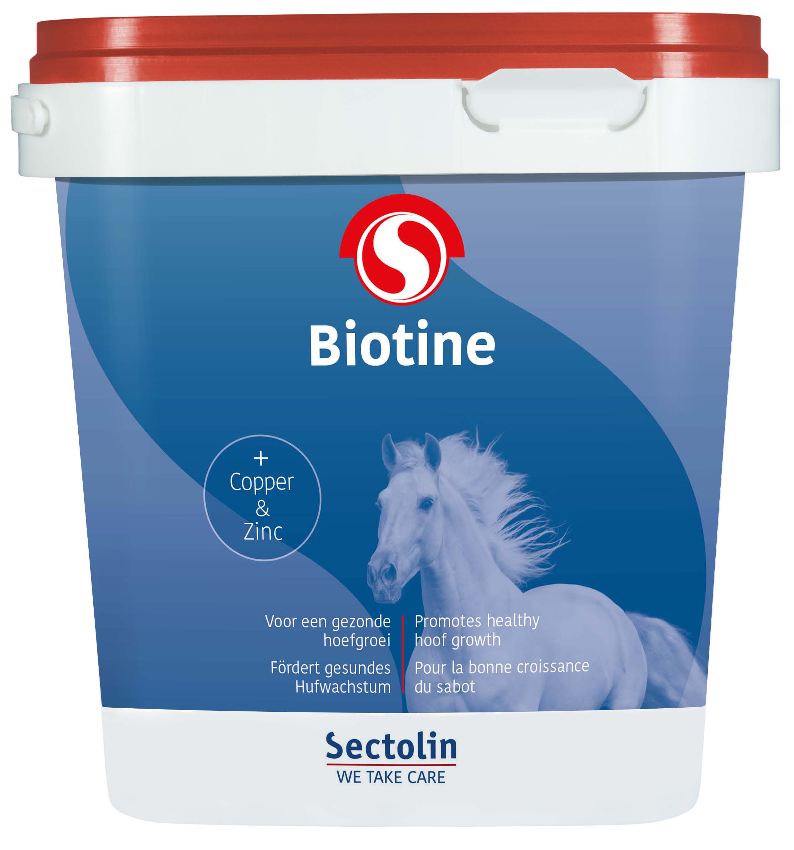 Sectolin Biotine Poeder - Hoeven supplement Paard - 1 Kilogram - Emmer