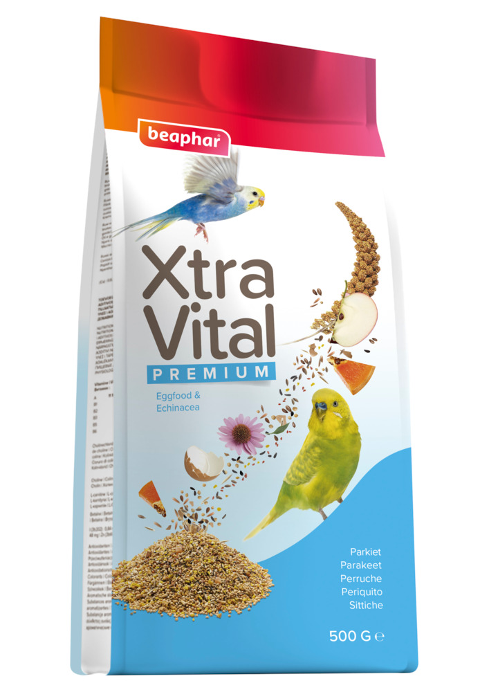 Beaphar Xtra Vital  Parkiet - Vogelvoer - 0.5 Kilogram - Volledig voer