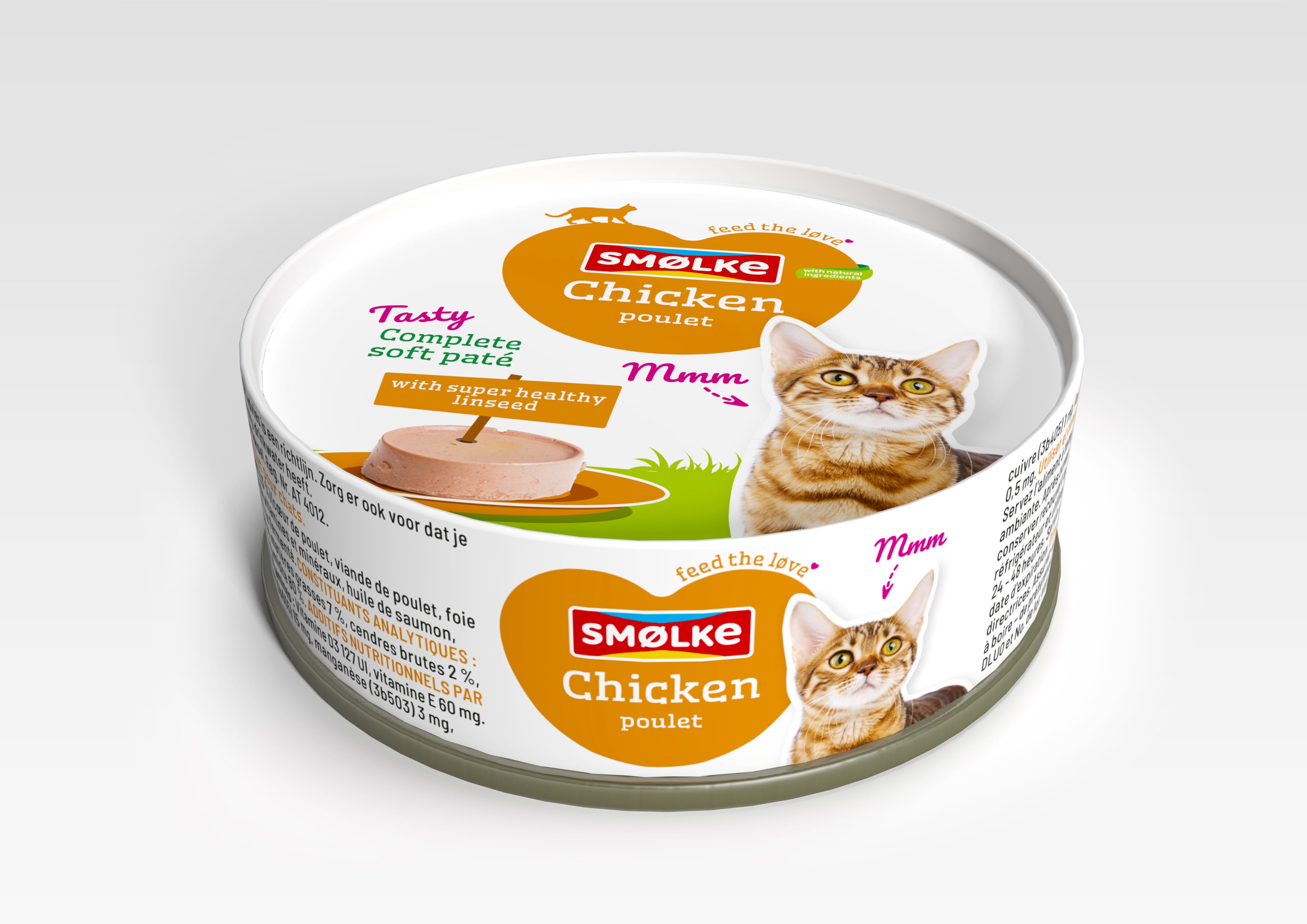 Smölke Soft Paté - Kattenvoer - 80 Gram - kip Smölke Soft Paté - Kattenvoer - 80 Gram - kip