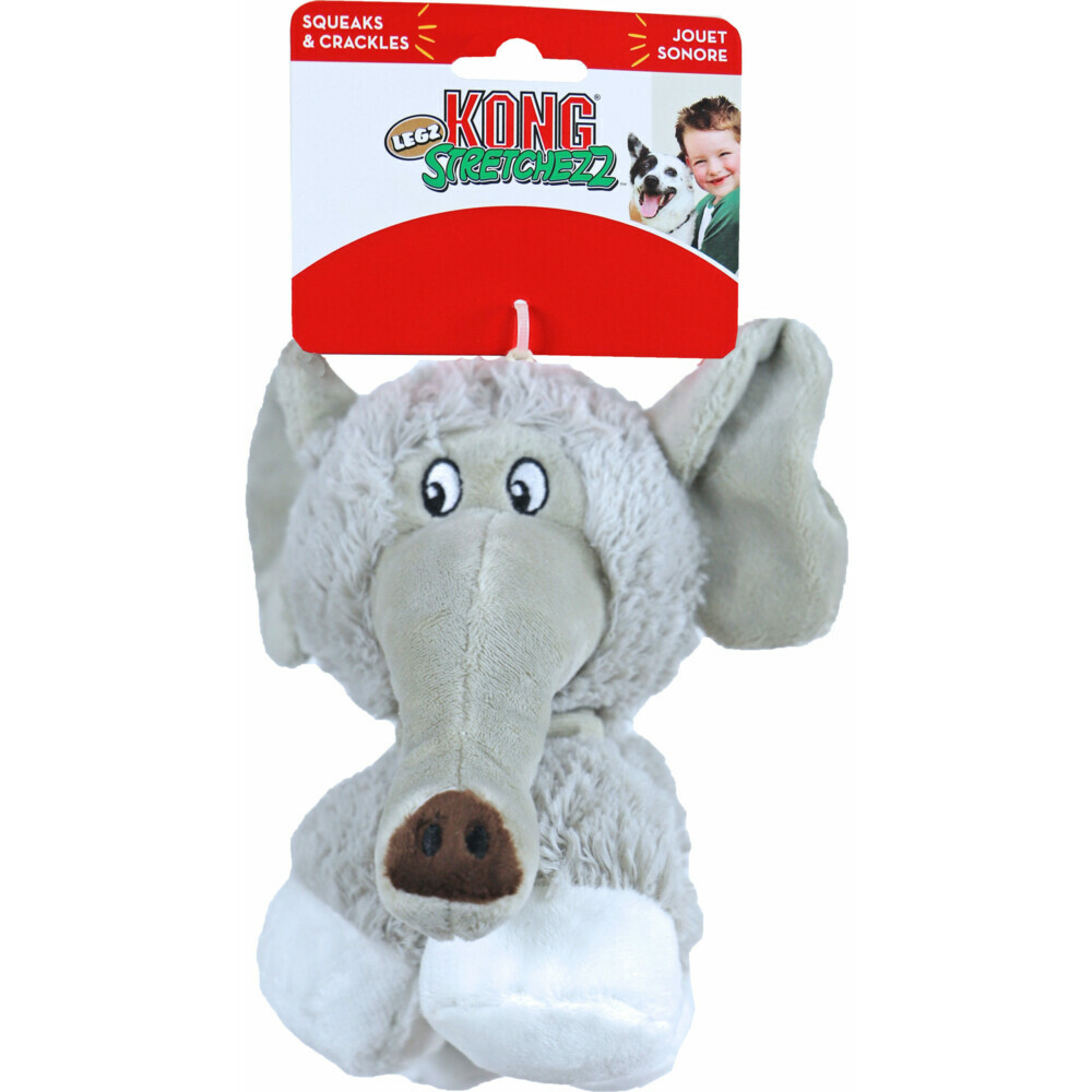 Kong Stretchezz Legz Olifant - Hondenspeelgoed - S