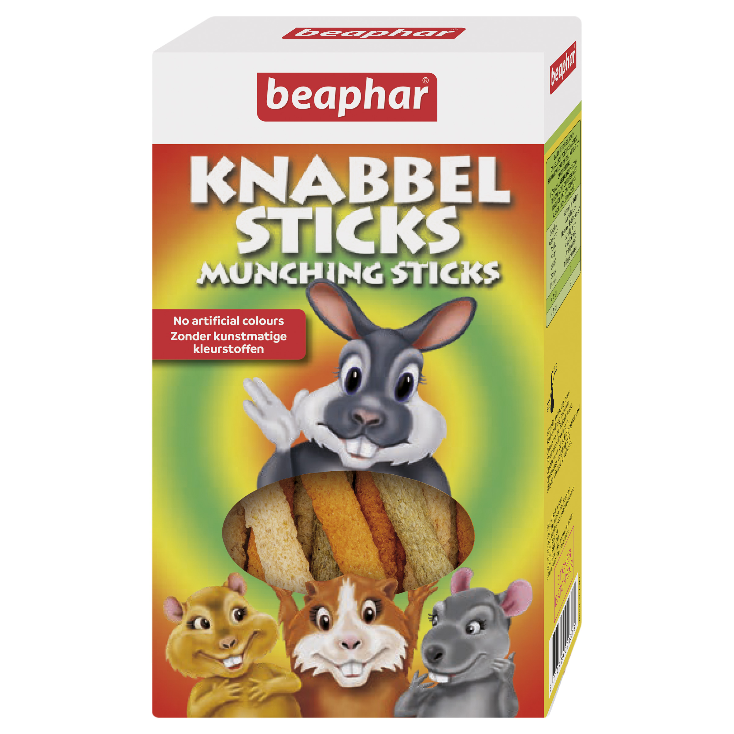 Beaphar Knabbelsticks - Knaagdierensnack - 150 Gram - groente