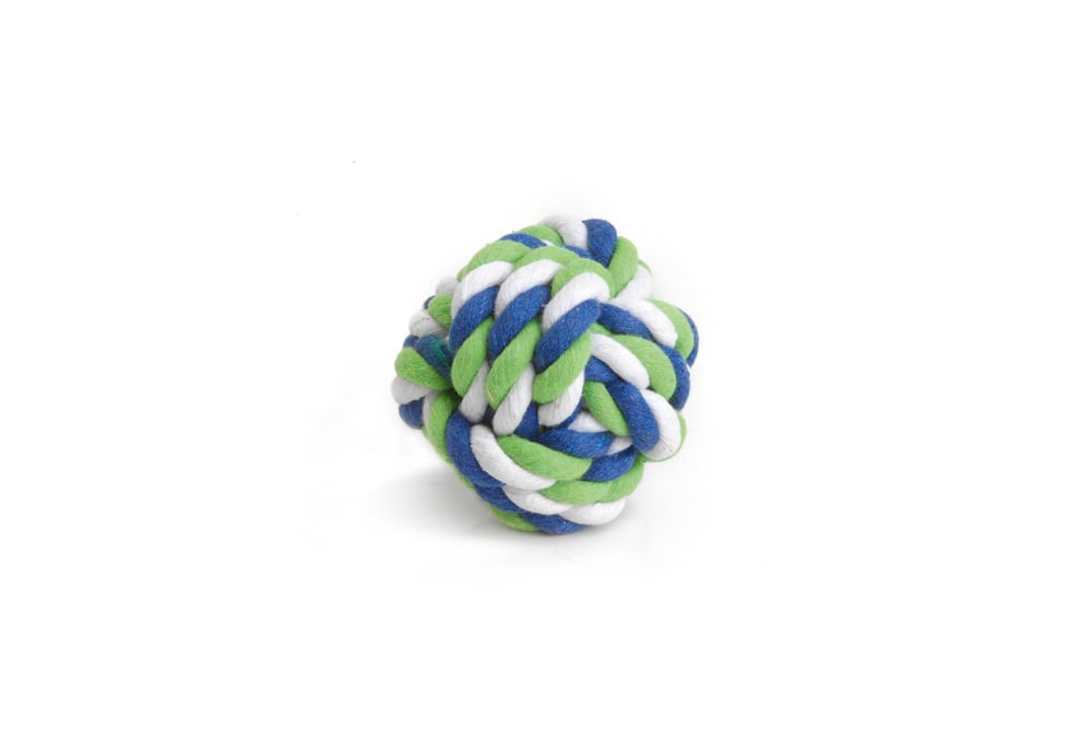Beeztees Touwbal   - Knaagdierspeelgoed - Multicolor - 17x6x7 cm