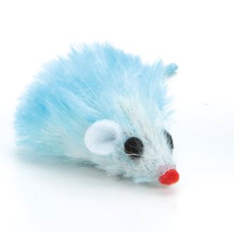 Beeztees Knuffelmuisje - Kattenspeeltje - Blauw - 4 cm