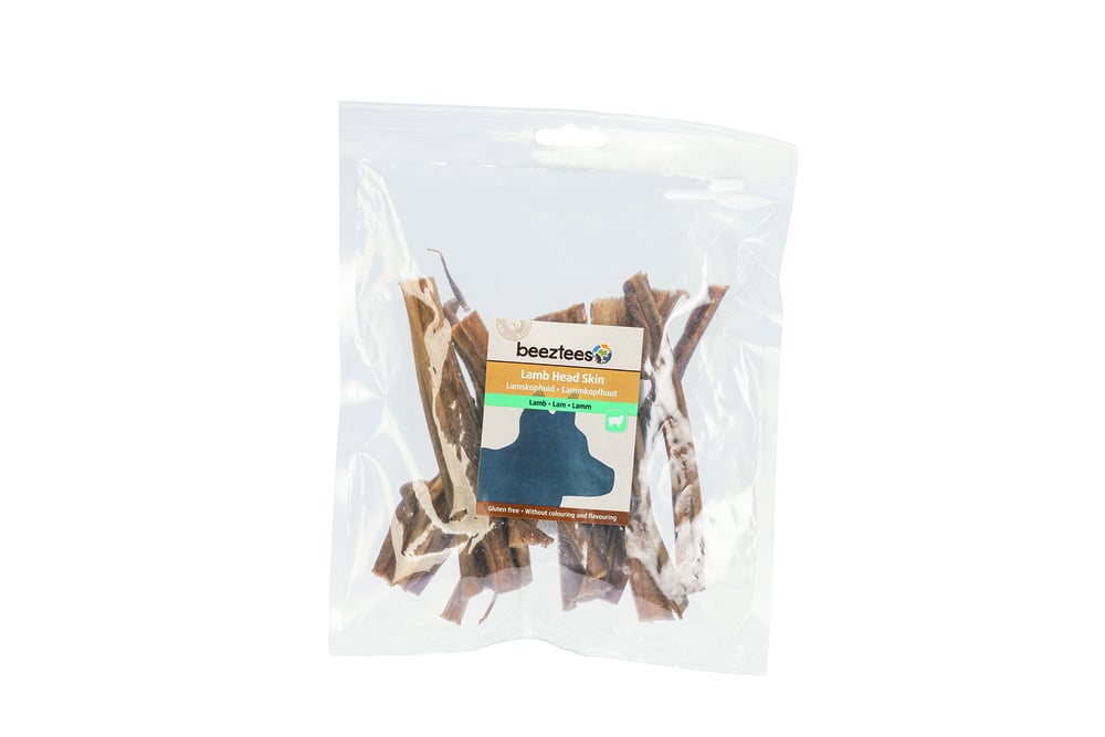Beeztees Lamskophuid - Hondensnack - 100 Gram - lam