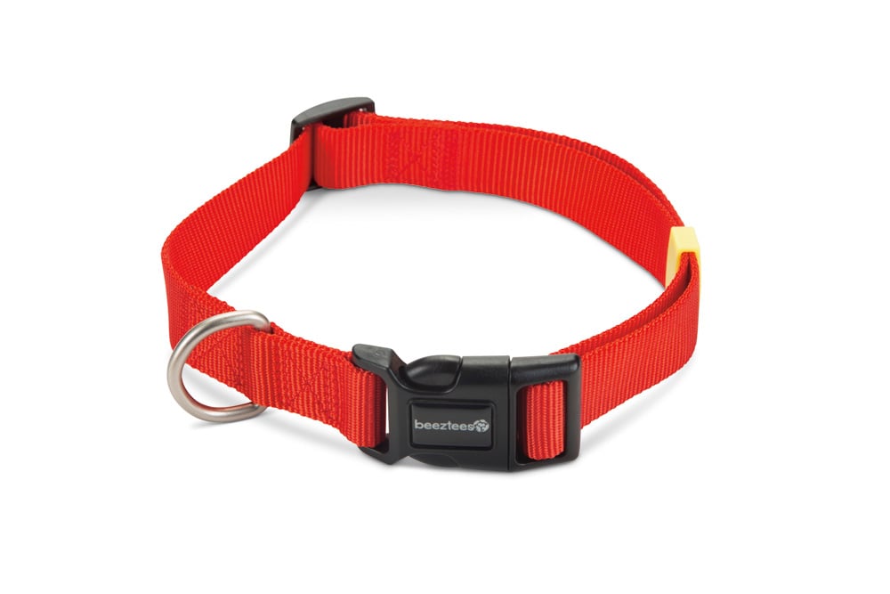Beeztees Uni - Halsband Hond - rood - 48 tot 70 cm Beeztees Uni - Halsband Hond - rood - 48 tot 70 cm