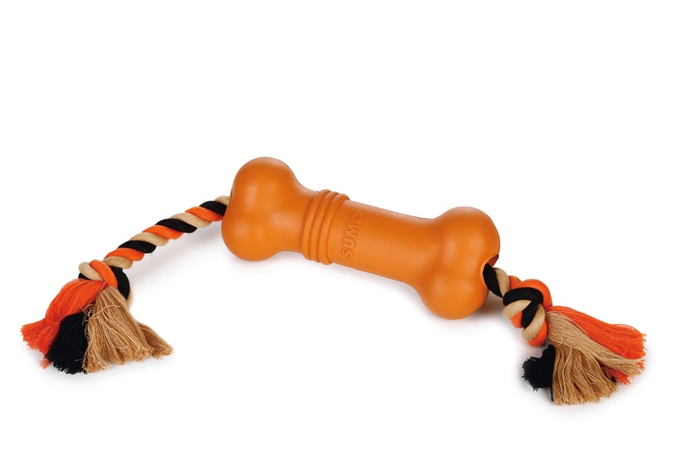 Beeztees Sumo Fit Bone - Apporteren - Hondenspeelgoed - oranje - 6x1x1 cm Beeztees Sumo Fit Bone - Apporteren - Hondenspeelgoed - oranje - 6x1x1 cm