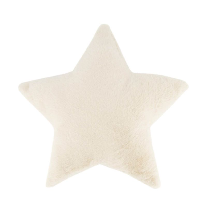 DNC Ster Kussen - Kerstdecoratie - wit - 8x45x45 cm