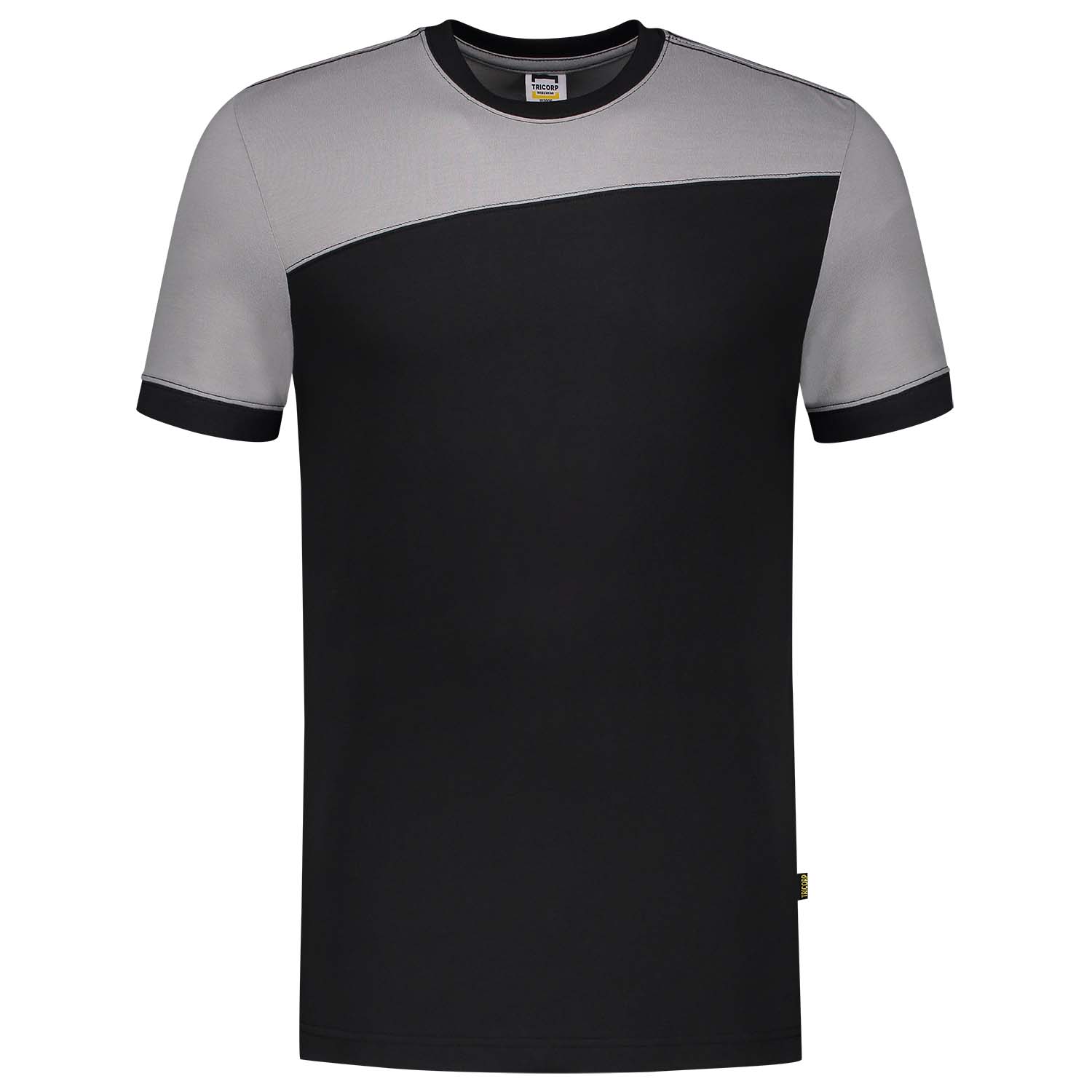Tricorp Bicolor 102006 - T-shirt - Zwart/Grijs - 3XL