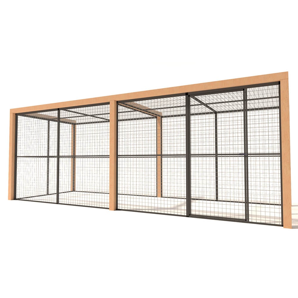 Glorenza Olivia - Kattenren - Antraciet - 187x190x510 cm Glorenza Olivia - Kattenren - Antraciet - 187x190x510 cm