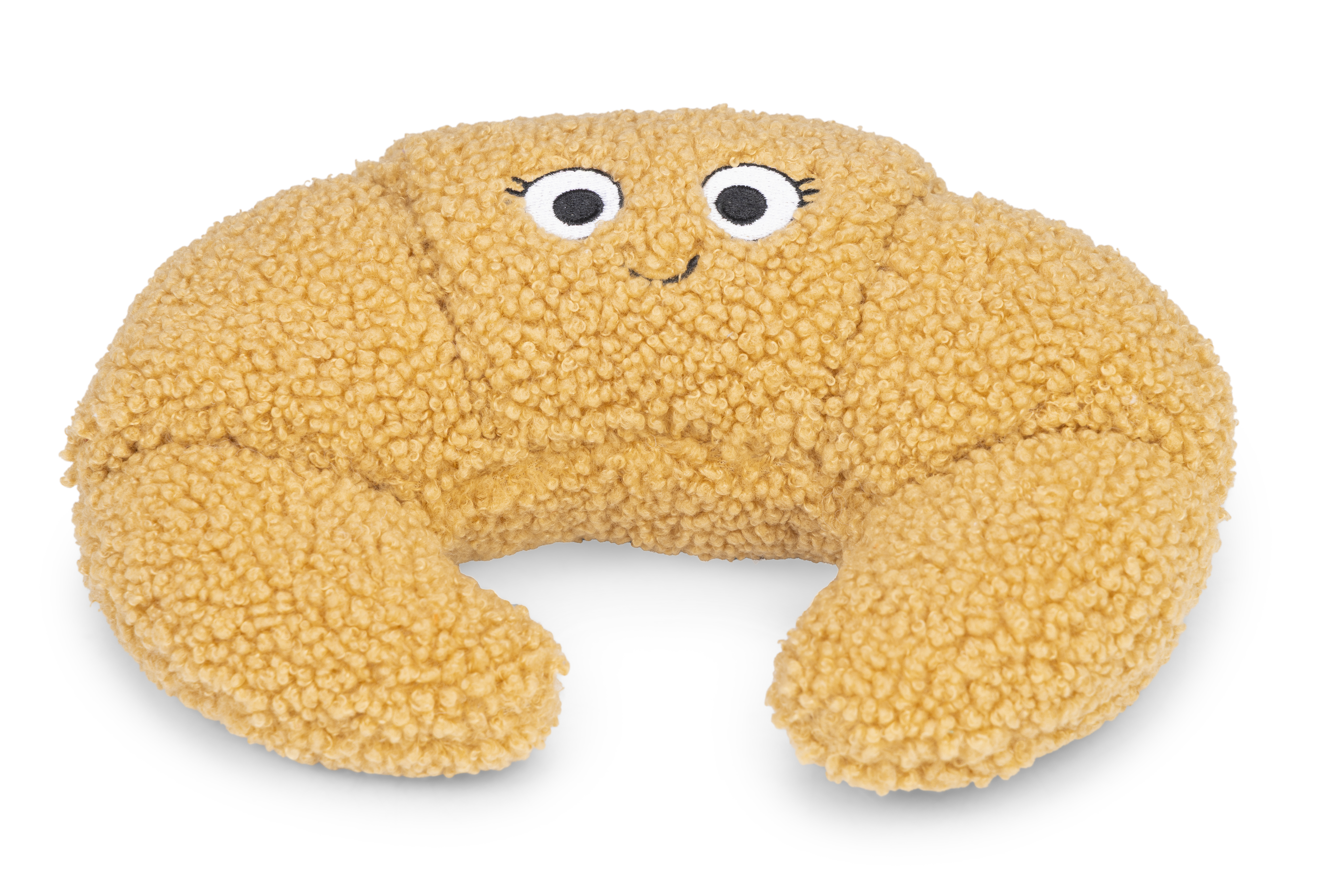 Designed by Lotte Croissant Flaky -  Pluche Knuffel - Hondenspeelgoed - Bruin - 9x23x16 cm