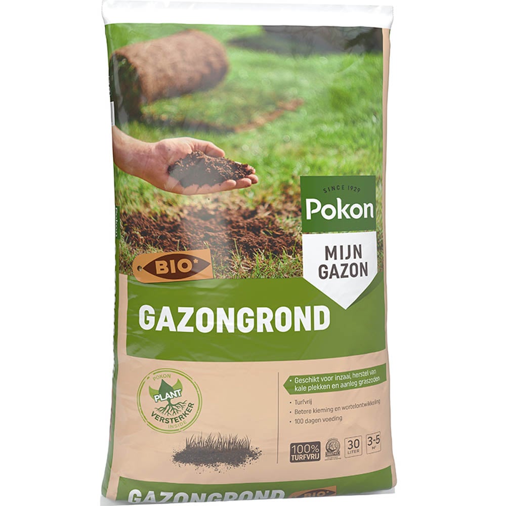 Pokon Bio - Gazongrond - 3-5 m² - 30 Liter