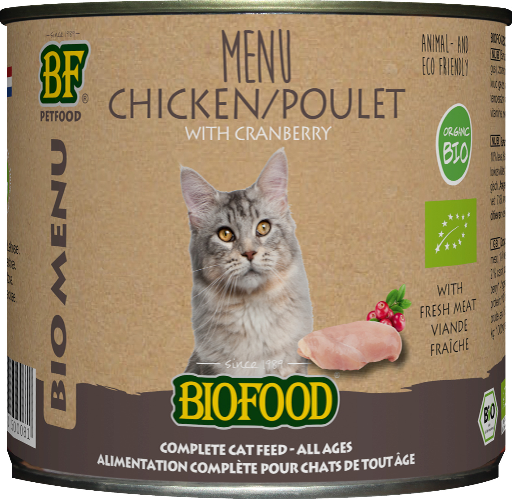 Biofood Bio Menu Struvite Control - Kattenvoer - 200 Gram - kip Biofood Bio Menu Struvite Control - Kattenvoer - 200 Gram - kip