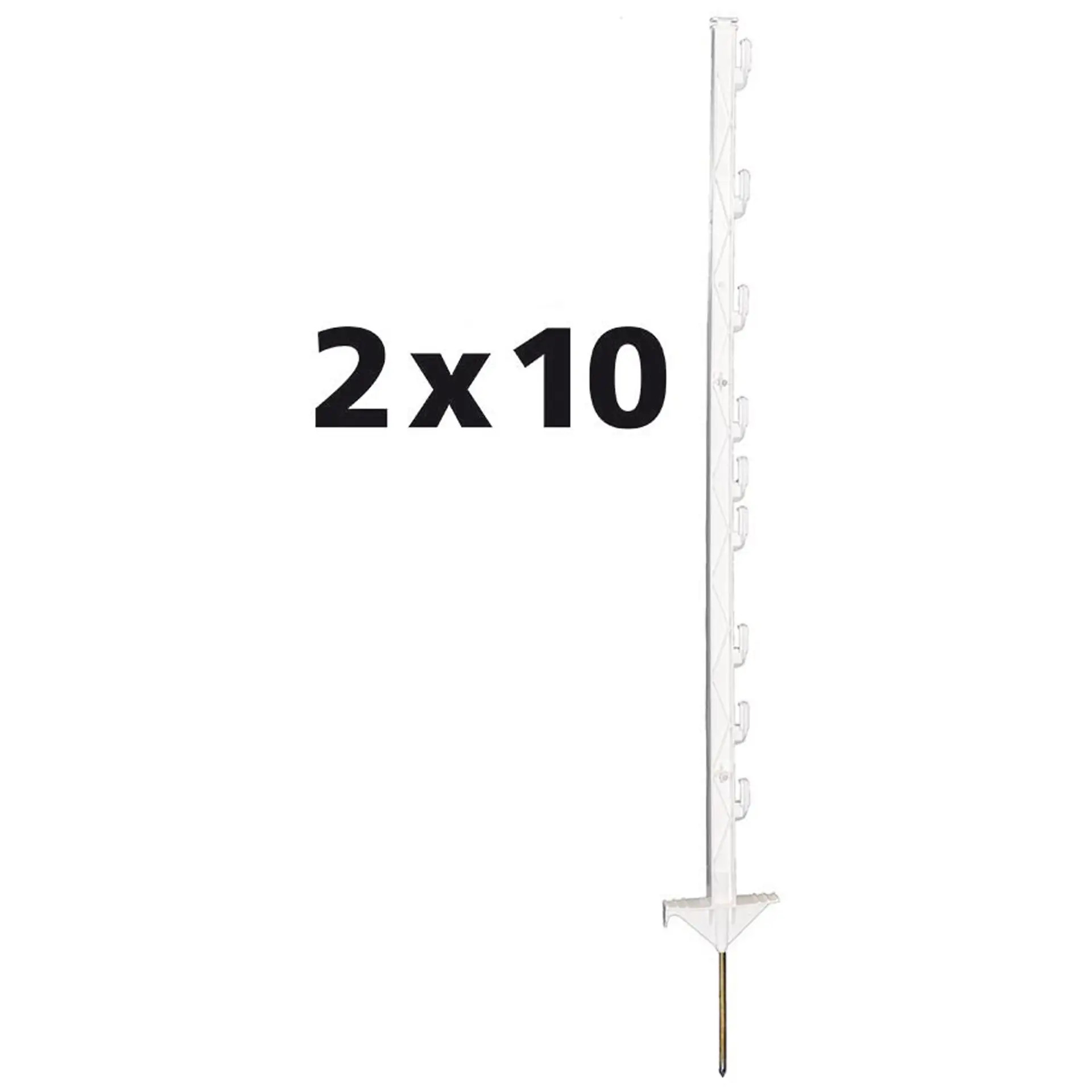 Gallagher Vario palen - Duopack - 111 cm - 10 Stuks - Wit - 30 cm - 100 cm Gallagher Vario palen - Duopack - 111 cm - 10 Stuks - Wit - 30 cm - 100 cm