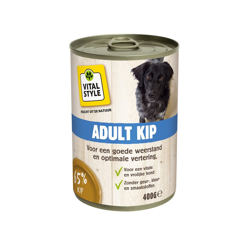 Vitalstyle - Hondenvoer - 400 Gram - kip Vitalstyle - Hondenvoer - 400 Gram - kip