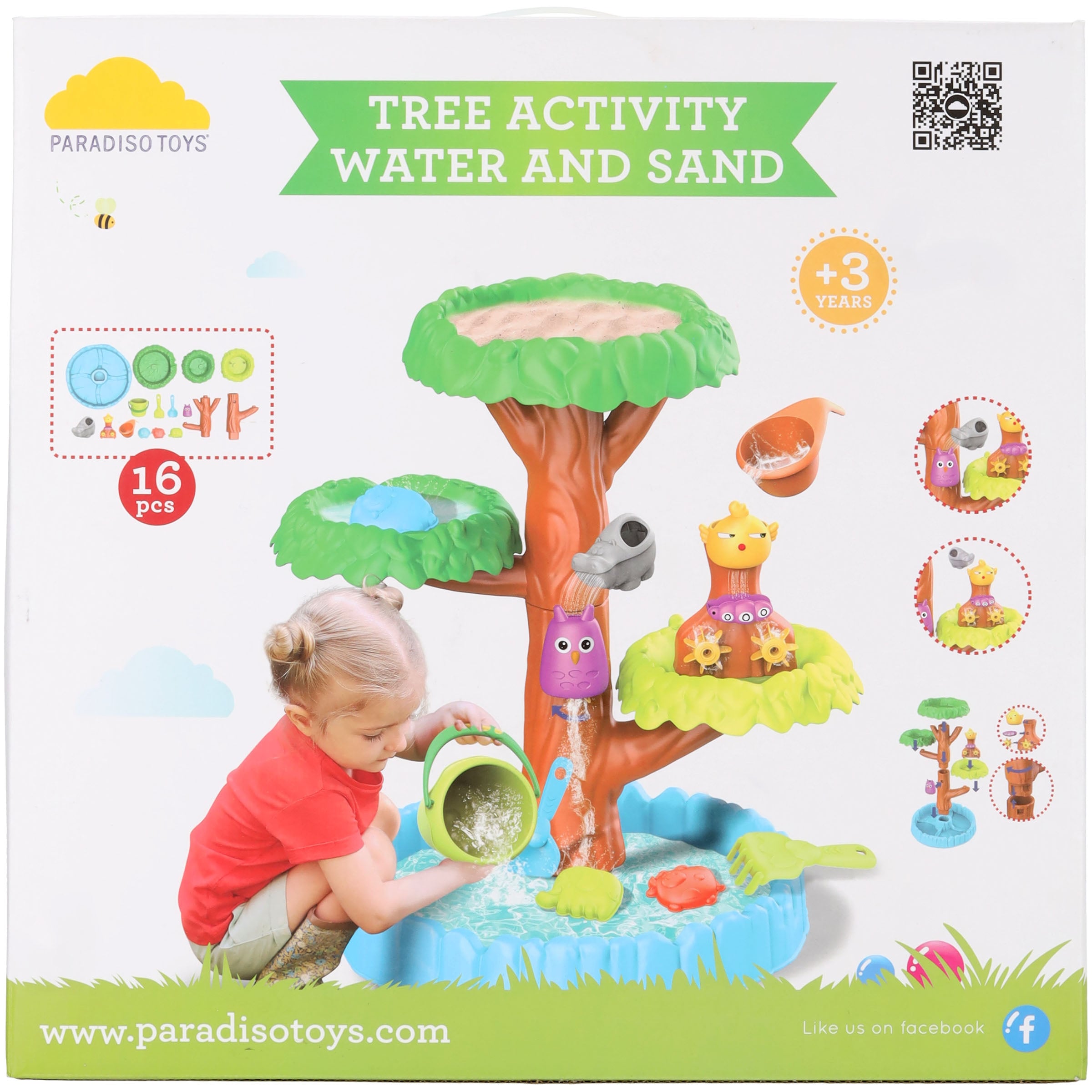 Beach Tree Zand- en watertafel - Speelgoed set - Blauw, bruin en groen - 60x42x50 cm Beach Tree Zand- en watertafel - Speelgoed set - Blauw, bruin en groen - 60x42x50 cm