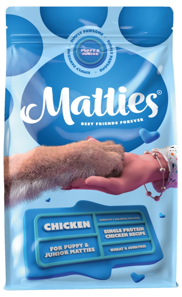 Matties Puppy & Junior - Hondenvoer - 3 Kilogram - kip Matties Puppy & Junior - Hondenvoer - 3 Kilogram - kip