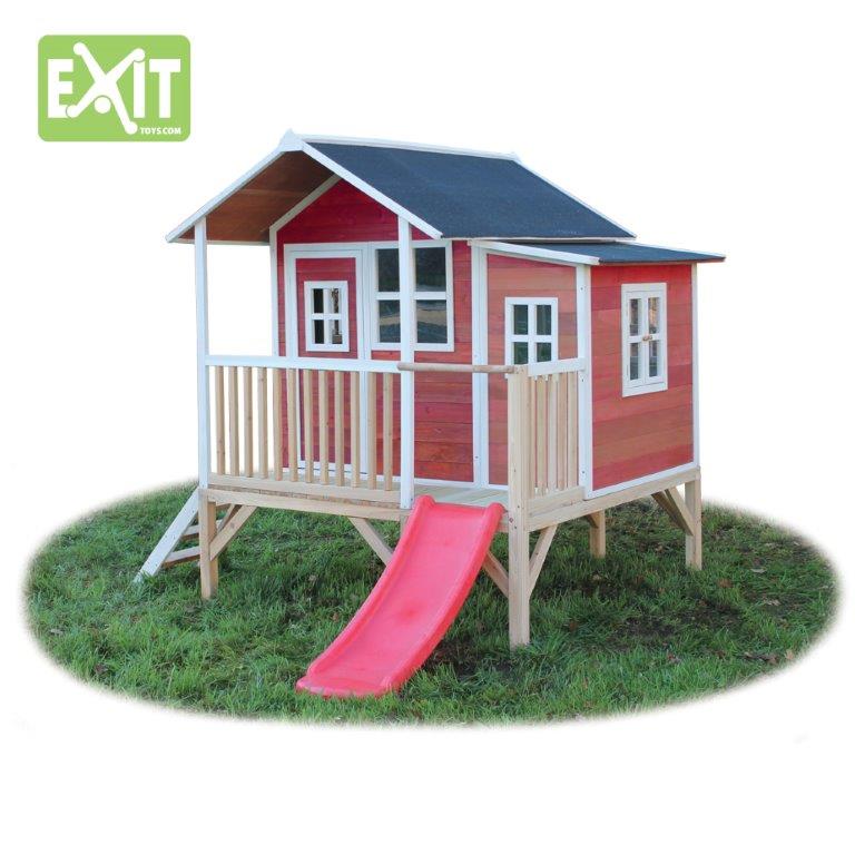 EXIT Loft 350 - Speelhuisje - Rood - Hout EXIT Loft 350 - Speelhuisje - Rood - Hout