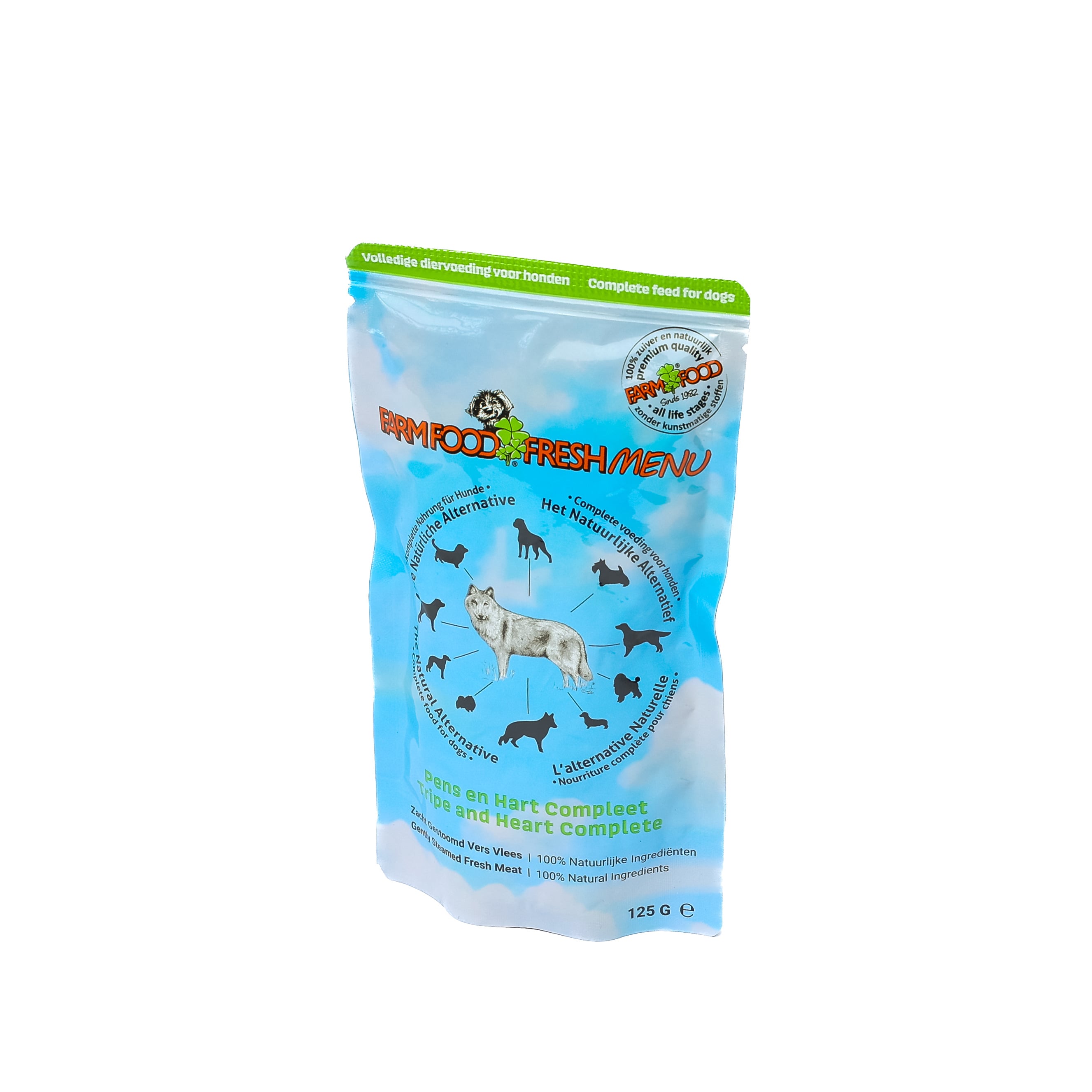 Farm Food Fresh Menu  - Hondenvoer - 125 Gram - pens, hart