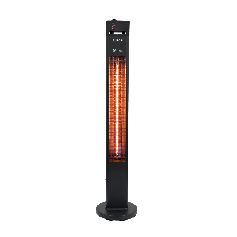 Eurom Q-Tower 2000 RCD - Staande terrasverwarmer - Zwart - 2000 W