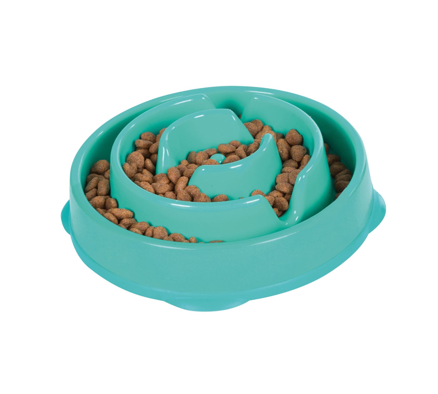 Outward Hound Anti-Schrok mini - Voerbak - Blauw - 21 cm