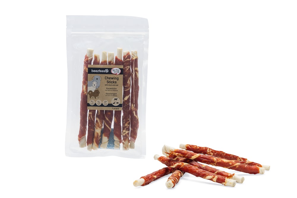 Beeztees Kauwstick - Hondensnack - 7 Stuks - vis