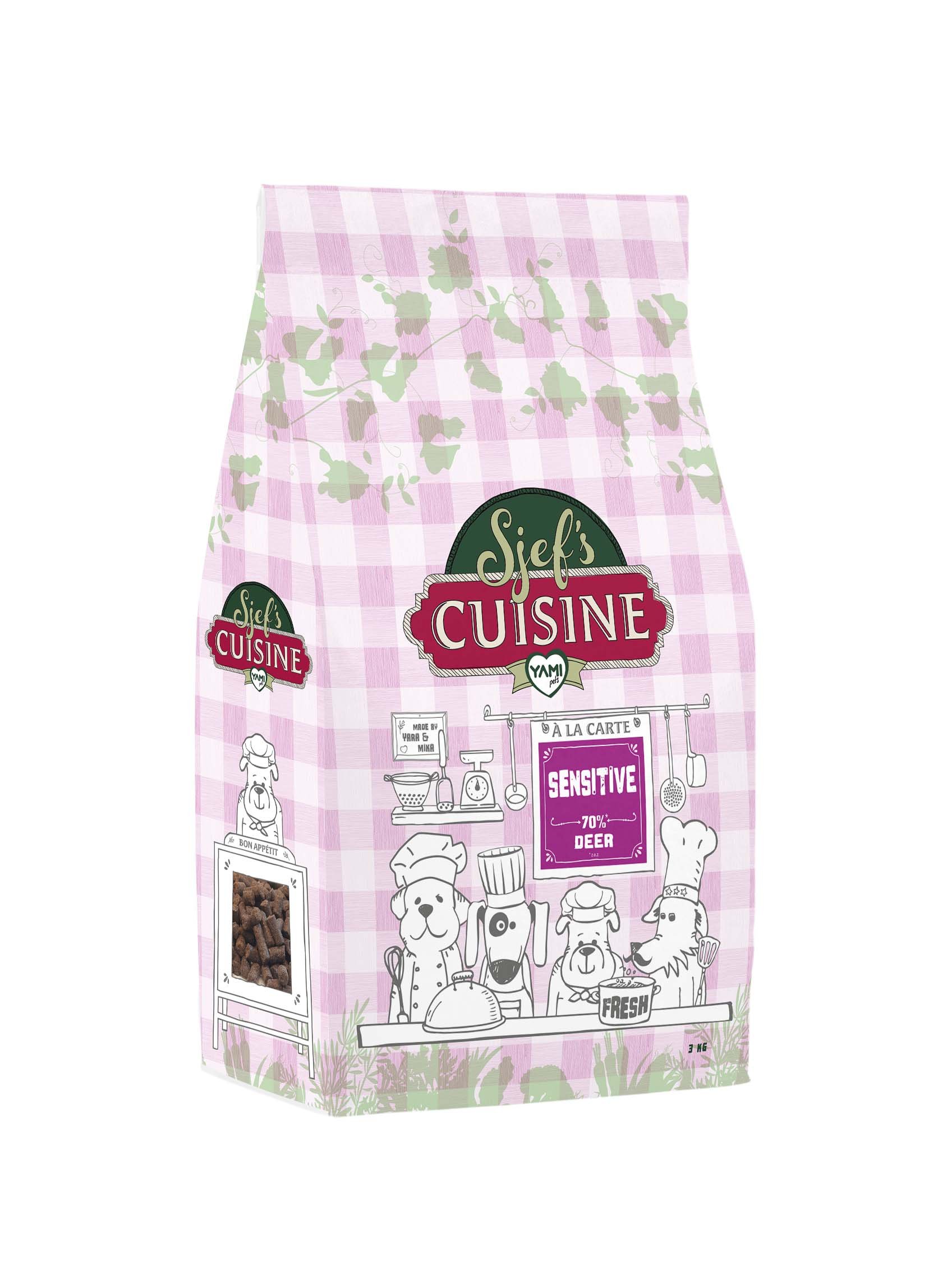 Sjef's Cuisine Sensitive - Hondenvoer - 12.5 Kilogram - hert